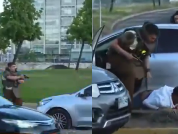 Los atraparon en vivo: cuatro delincuentes colombianos fueron detenidos tras una encerrona en Santiago Centro